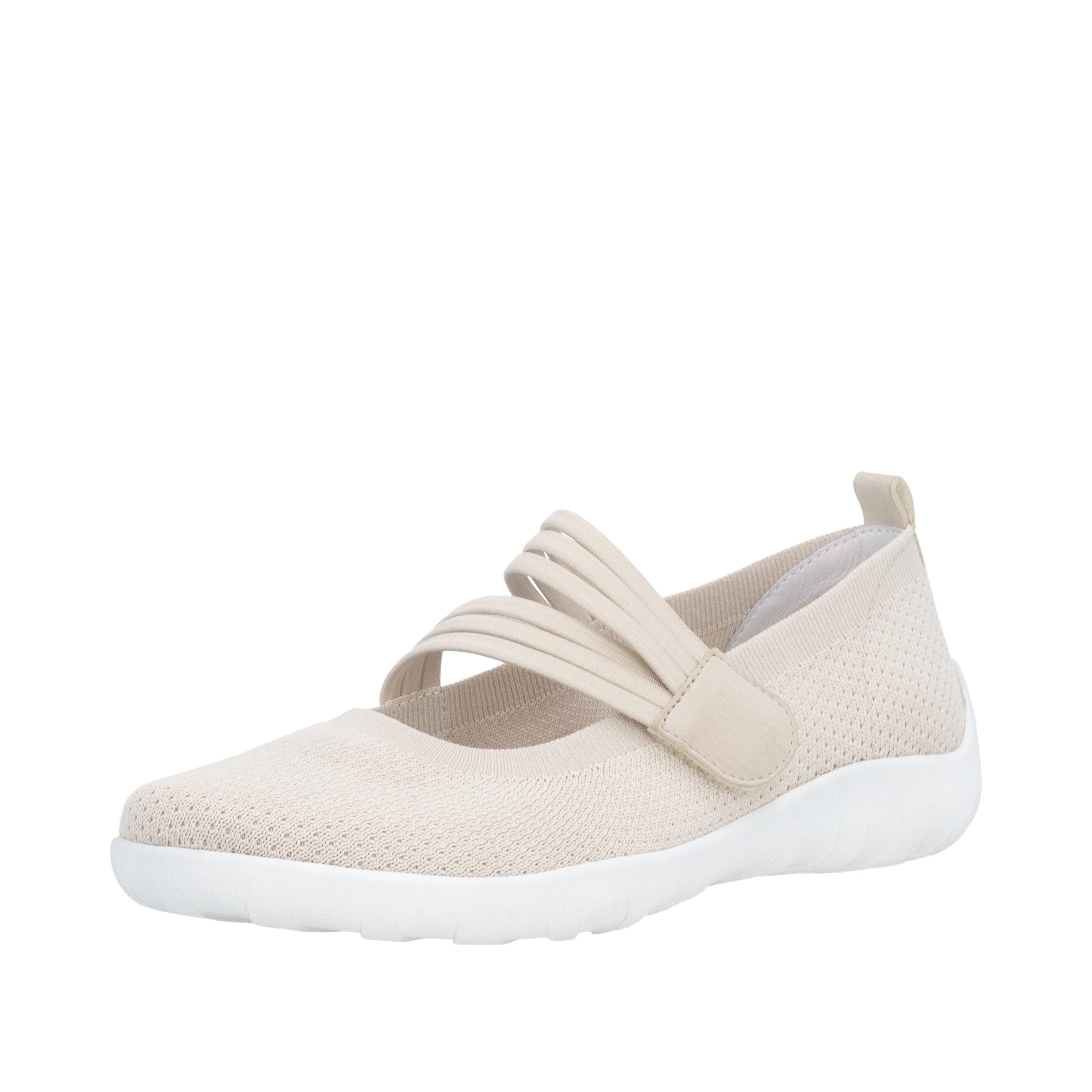 Remonte Riemchenballerina Slipper, Schlupfschuh, Sommerschuh, Klettschuh mit Softfußbett