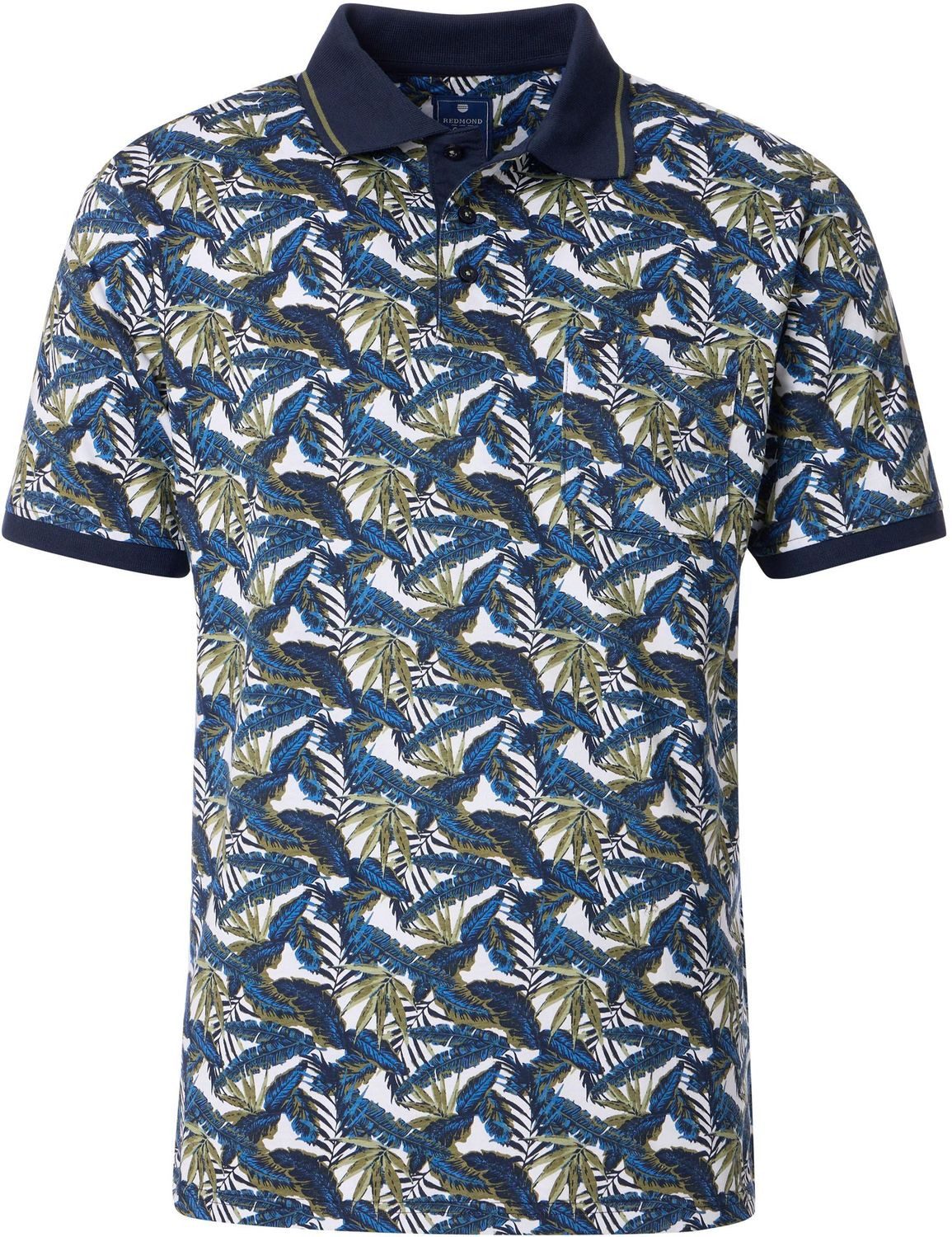 Redmond Poloshirt gemustert basic günstig online kaufen