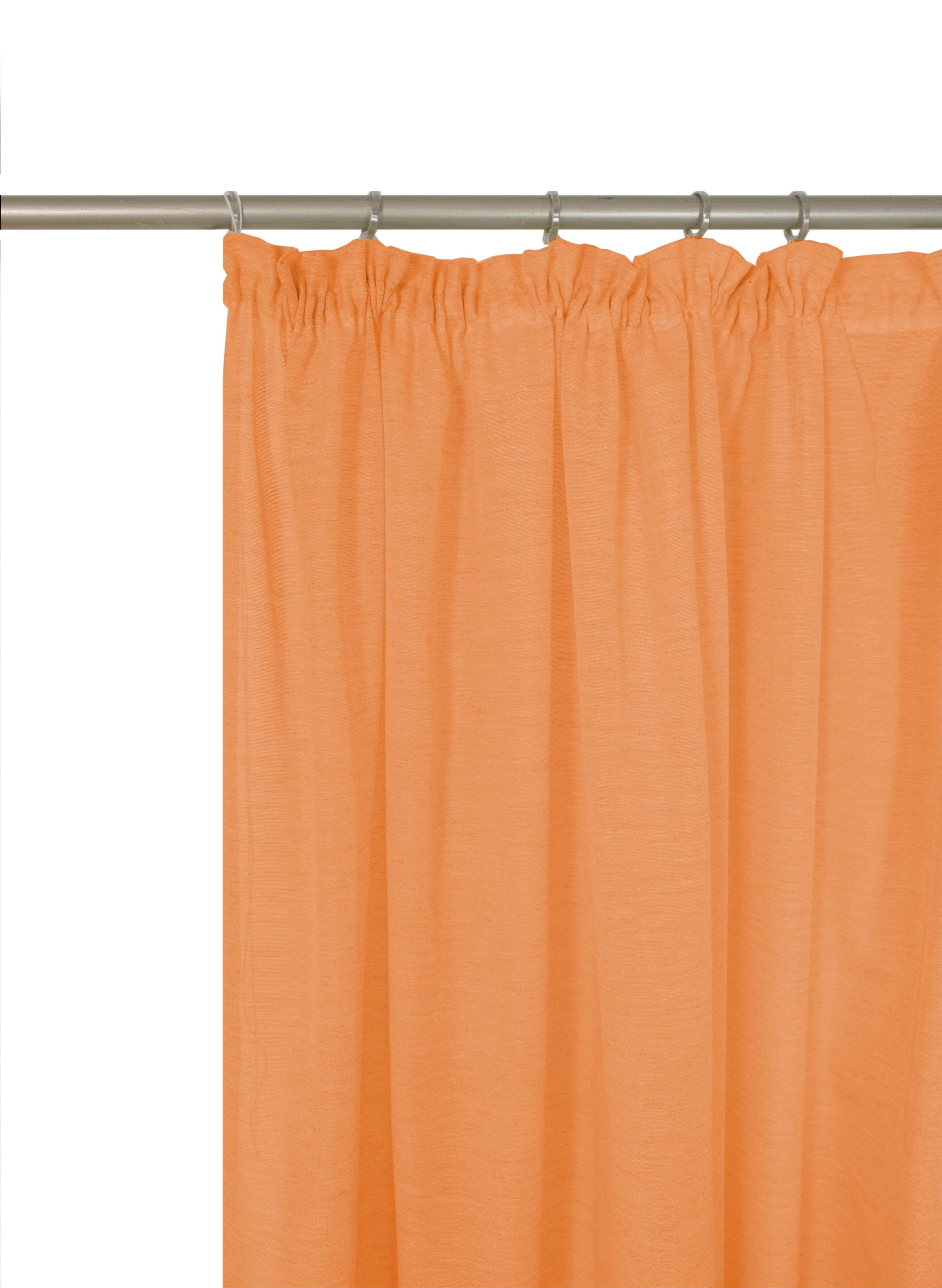 Kräuselband halbtransparent (1 St), Wirth, orange LORCA, Vorhang
