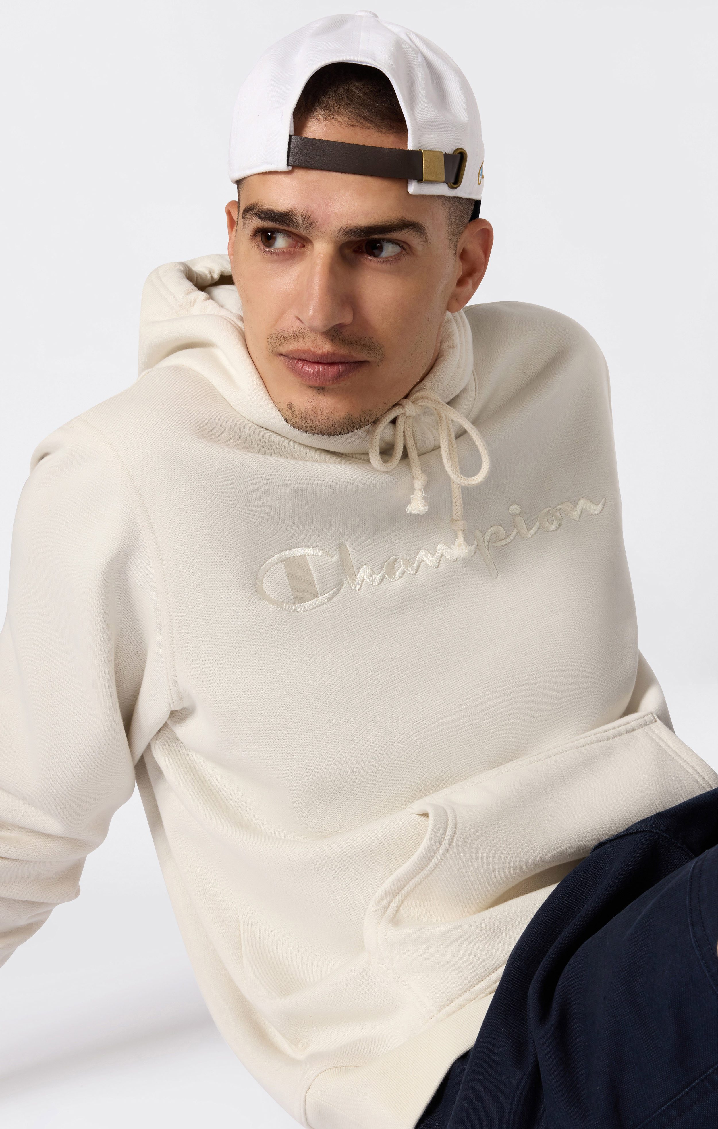 Champion Kapuzensweatshirt Hooded Sweatshirt aus Baumwolle und Polyester, in den Größen S bis XXL