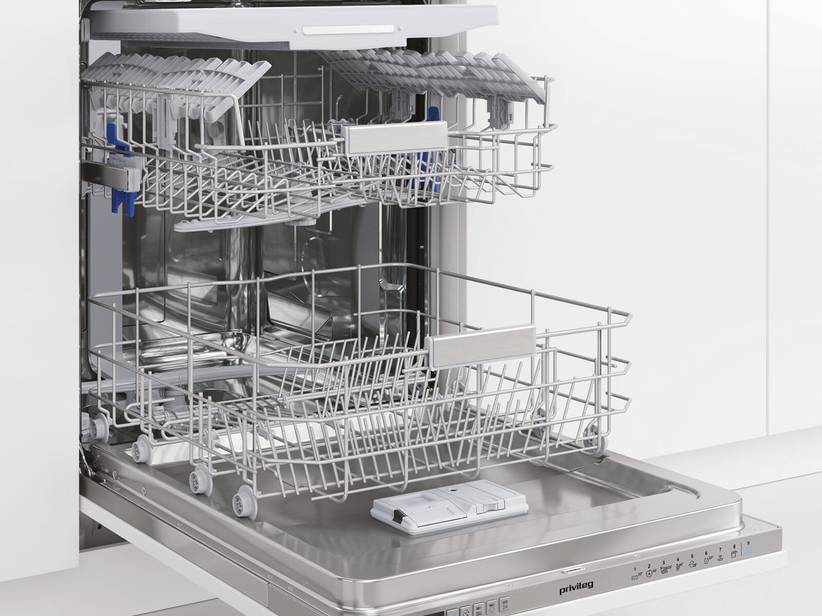 Privileg vollintegrierbarer Geschirrspüler RCIO 3T131 A FE S, 9.5 l, 14 Maßgedecke, Energiesparfunktion ECO