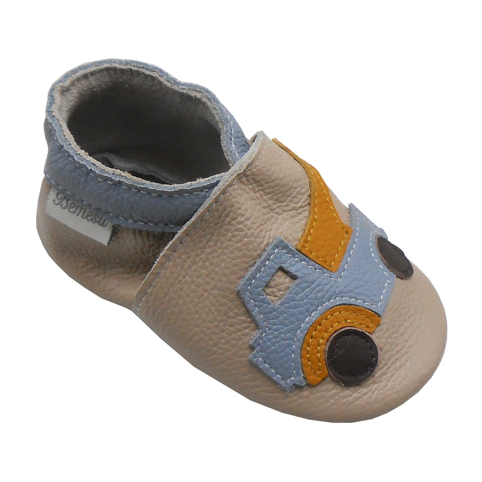 Weiche Leder Krabbelschuhe Baby Lauflernschuh Lederpuschen Auto Lauflernschuh