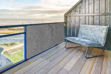 MuchoWow Balkonsichtschutz Beton - Muster - Zement - Vintage - Textur - Rustikal (1-St) Balkonbanner, Sichtschutz für den Balkon, Robustes und wetterfest
