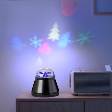 etc-shop Dekolicht, LED-Leuchtmittel fest verbaut, Farbwechsel, RGB LED Tisch Lampe Winter Deko Beleuchtung XMAS Weihnachten Kugel