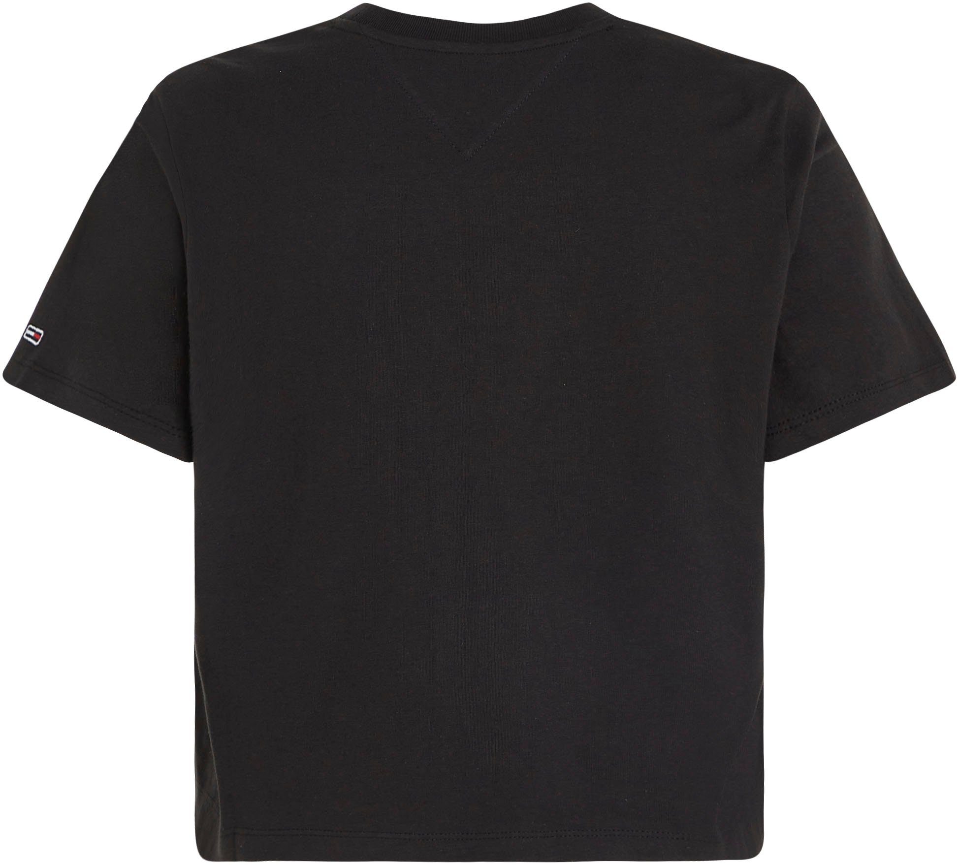 Tommy Jeans Kurzarmshirt TJW TEE mit Jeans Linear LINEAR SERIF Logoschriftzug Tommy CLS Black