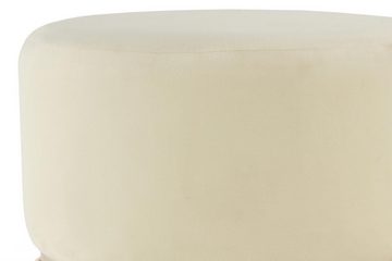 Qiyano Hocker Samtpouf Cody Creme - Hocker, Design, Modern, Sitzpouf (1 St)