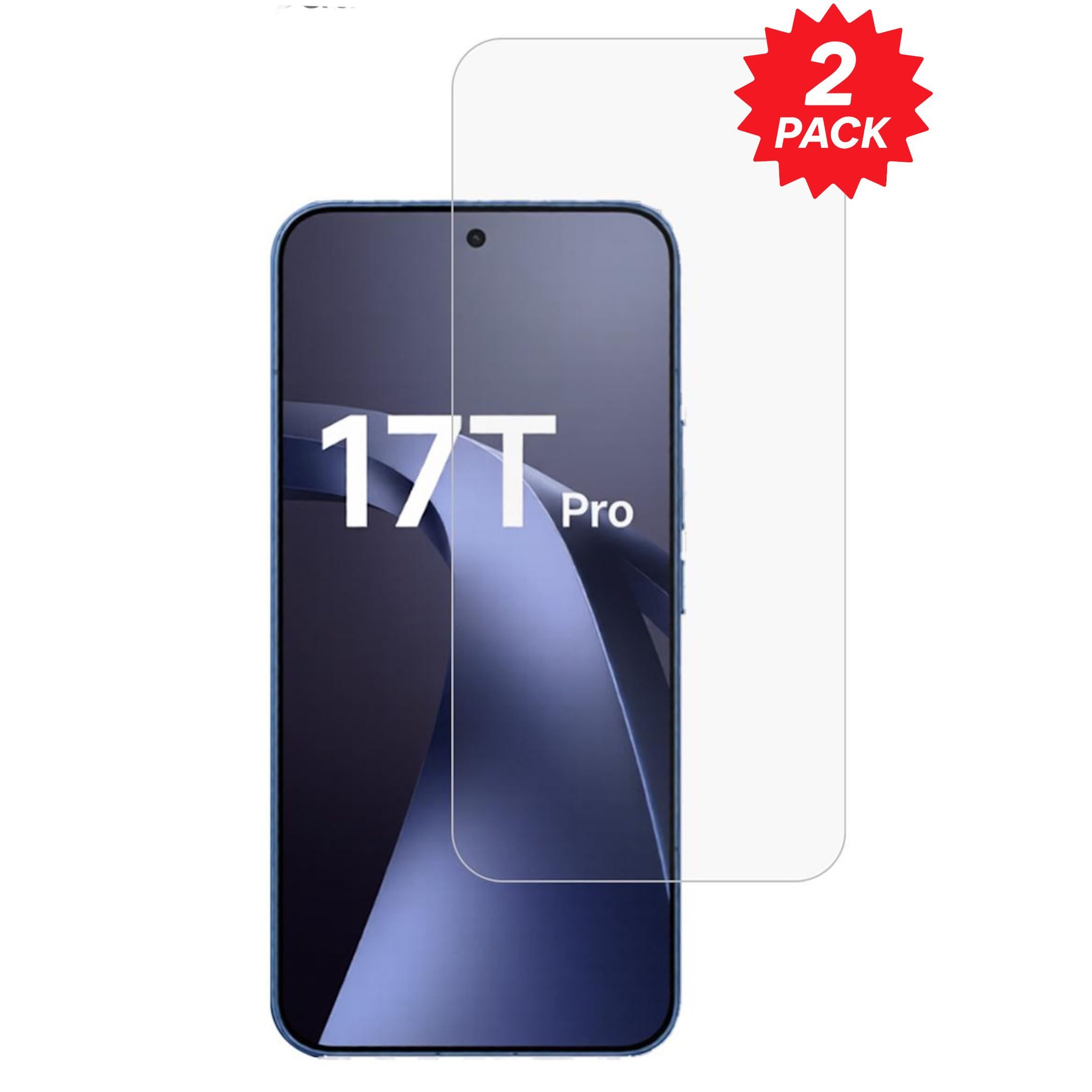 Wigento Displayschutzglas 2x für Xiaomi 17T Pro Bildschirmschutz 9H HD Hartglas für Xiaomi 17T Pro, Spar Set 0,26mm 9H 2.5D Hart Glas Folie, hoher Schutz