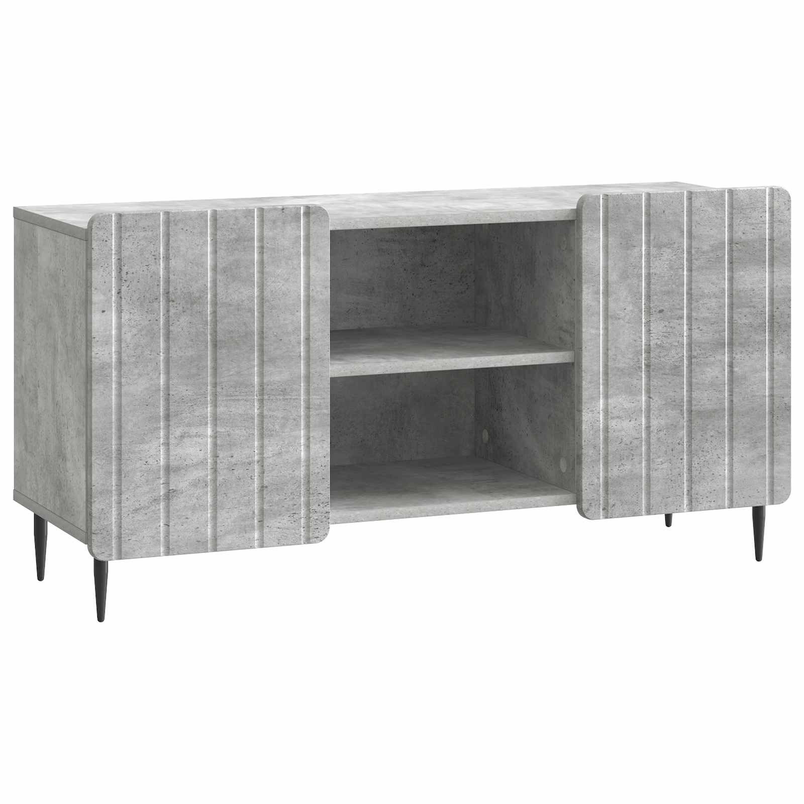 vidaXL TV-Schrank TV-Schränk 102 x 34,5 x 52 cm Betongrau Holzwerkstoff (1-St)