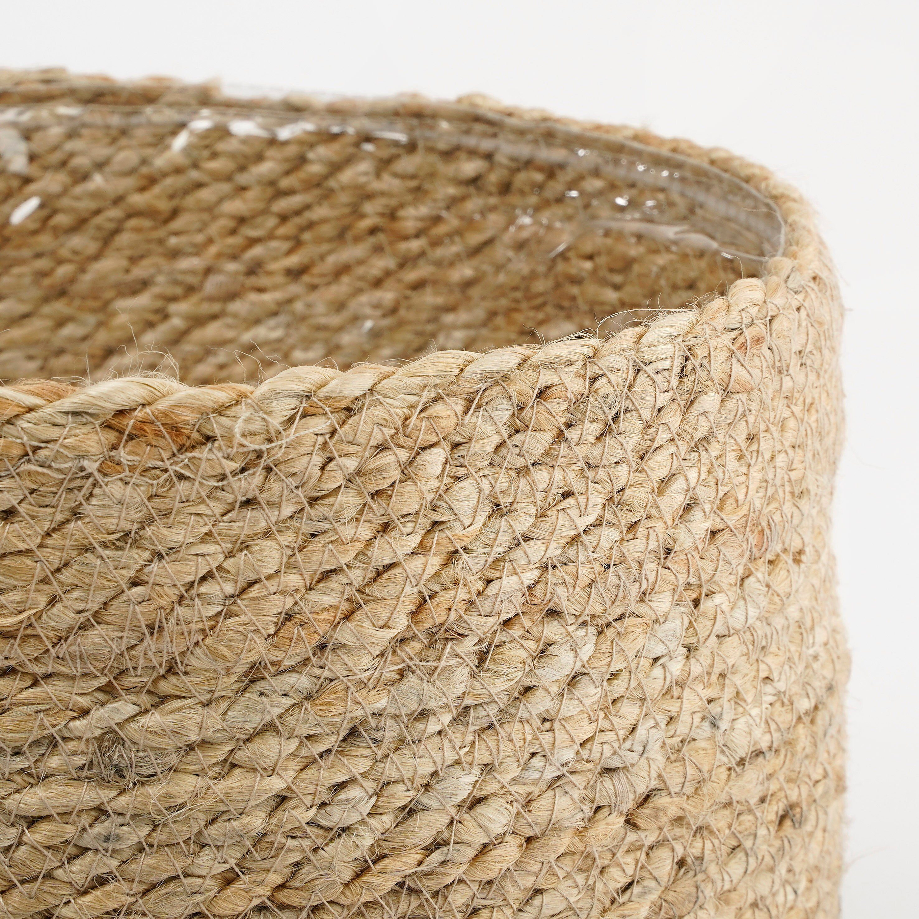 Mica Decorations Blumentopf Mica Decorations Atlantic Korb creme Satz von 2 - h26xd30cm