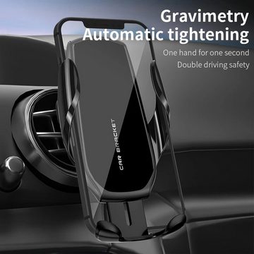 Rutaqian Handyhalterung Auto Handyhalter,360° Drehbar Automatisches Spannen Smartphone-Halterung