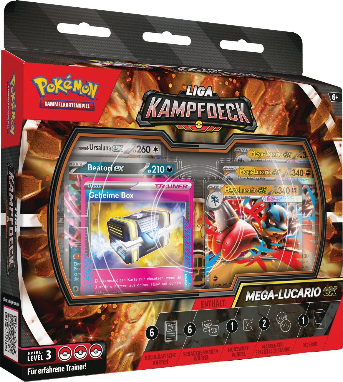 The Pokémon Company International Sammelkarte Pokemon TCG Liga-Kampfdeck Mega-Lucario-ex Deutsche Version