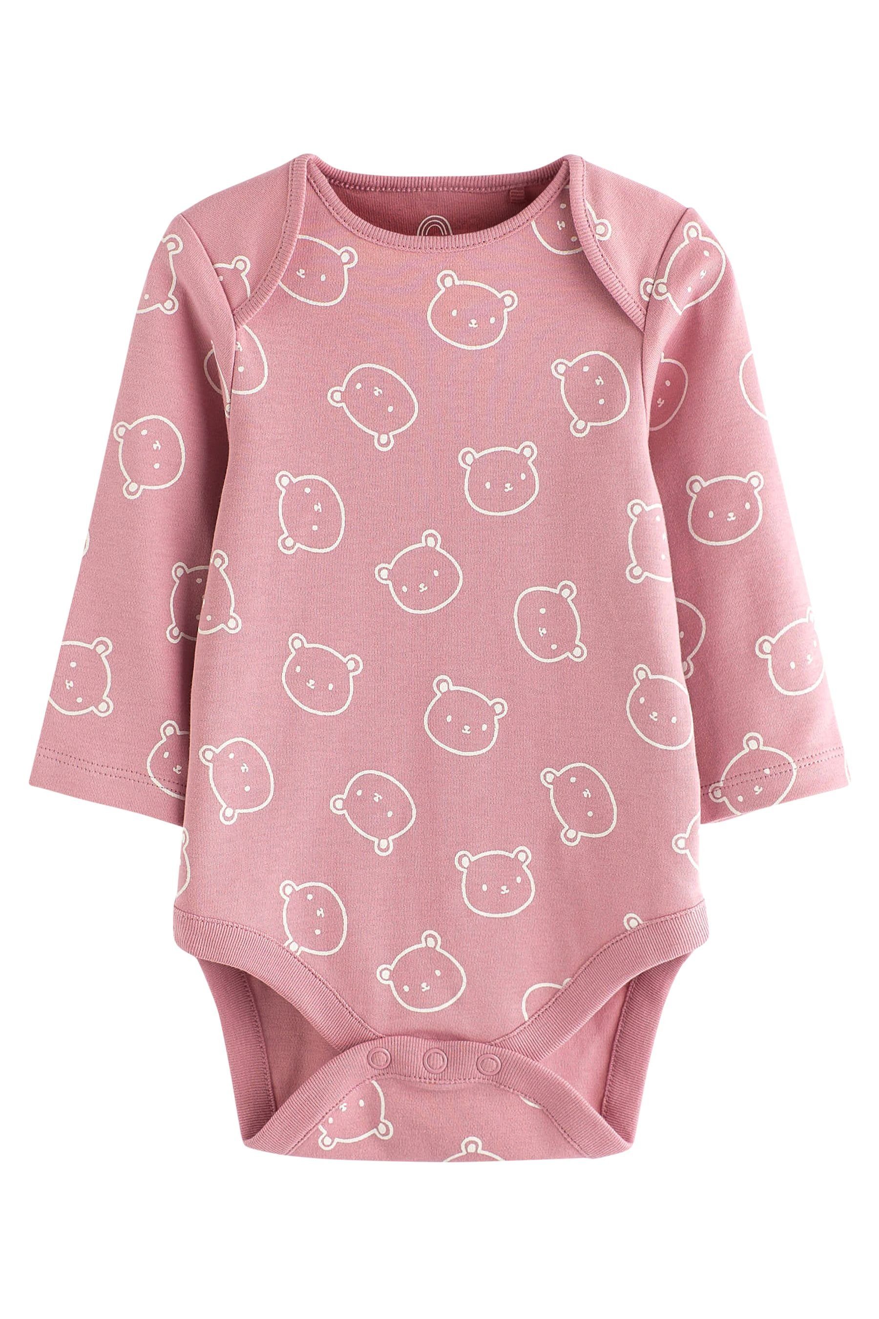 Next Langarmbody 4er-Pack Baby-Bodysuits mit langem Arm (4-tlg)