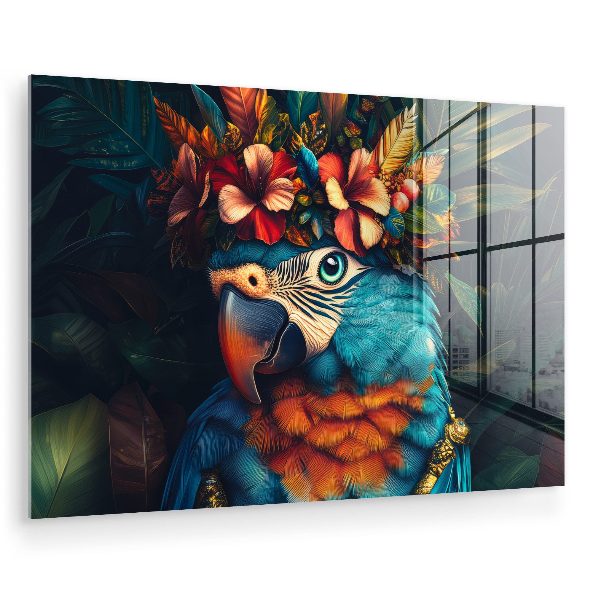 MuchoWow Acrylglasbild Papagei - Vogel - günstig online kaufen