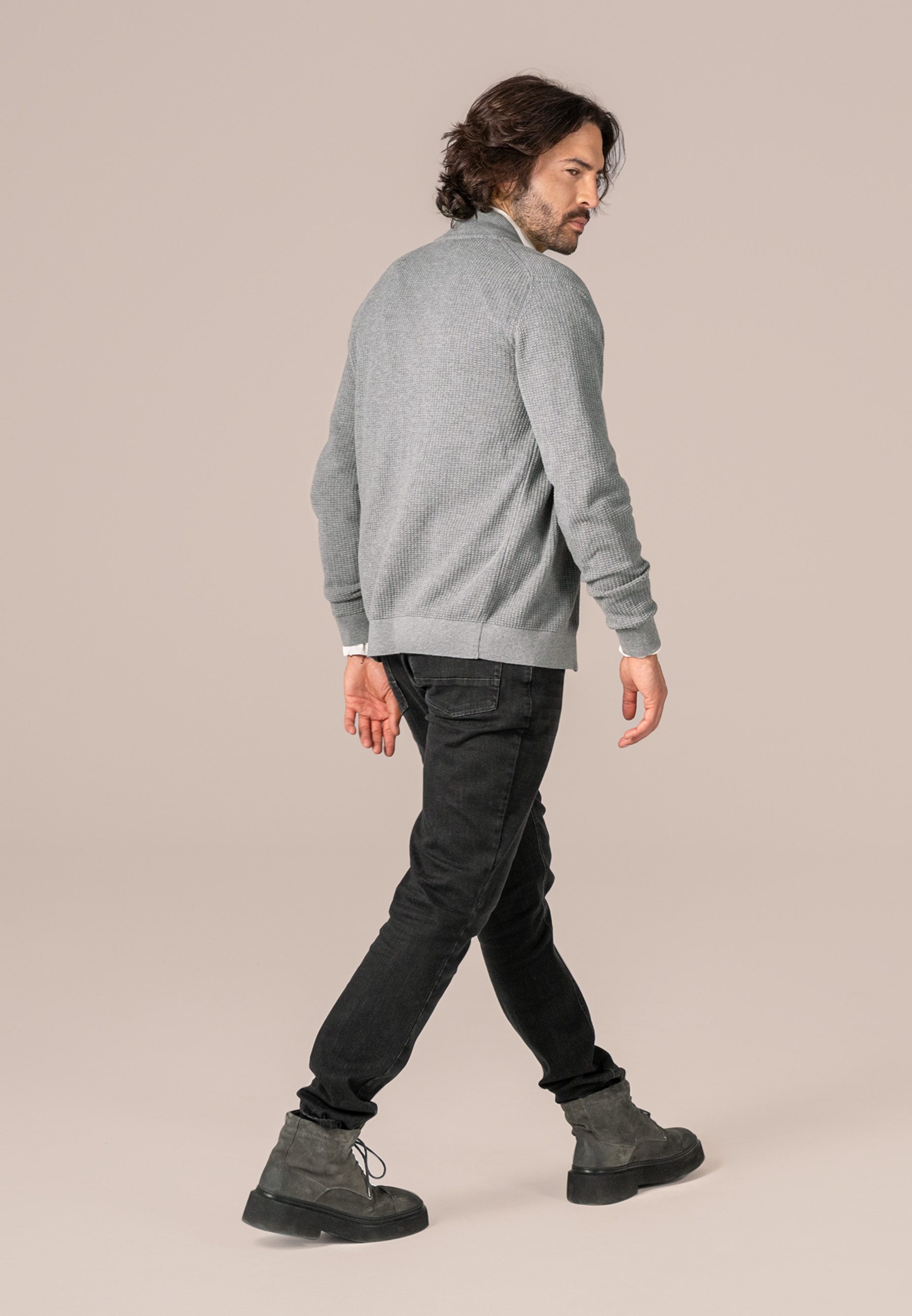 LIVING CRAFTS Strickjacke PAAVO GOTS zertifiziert