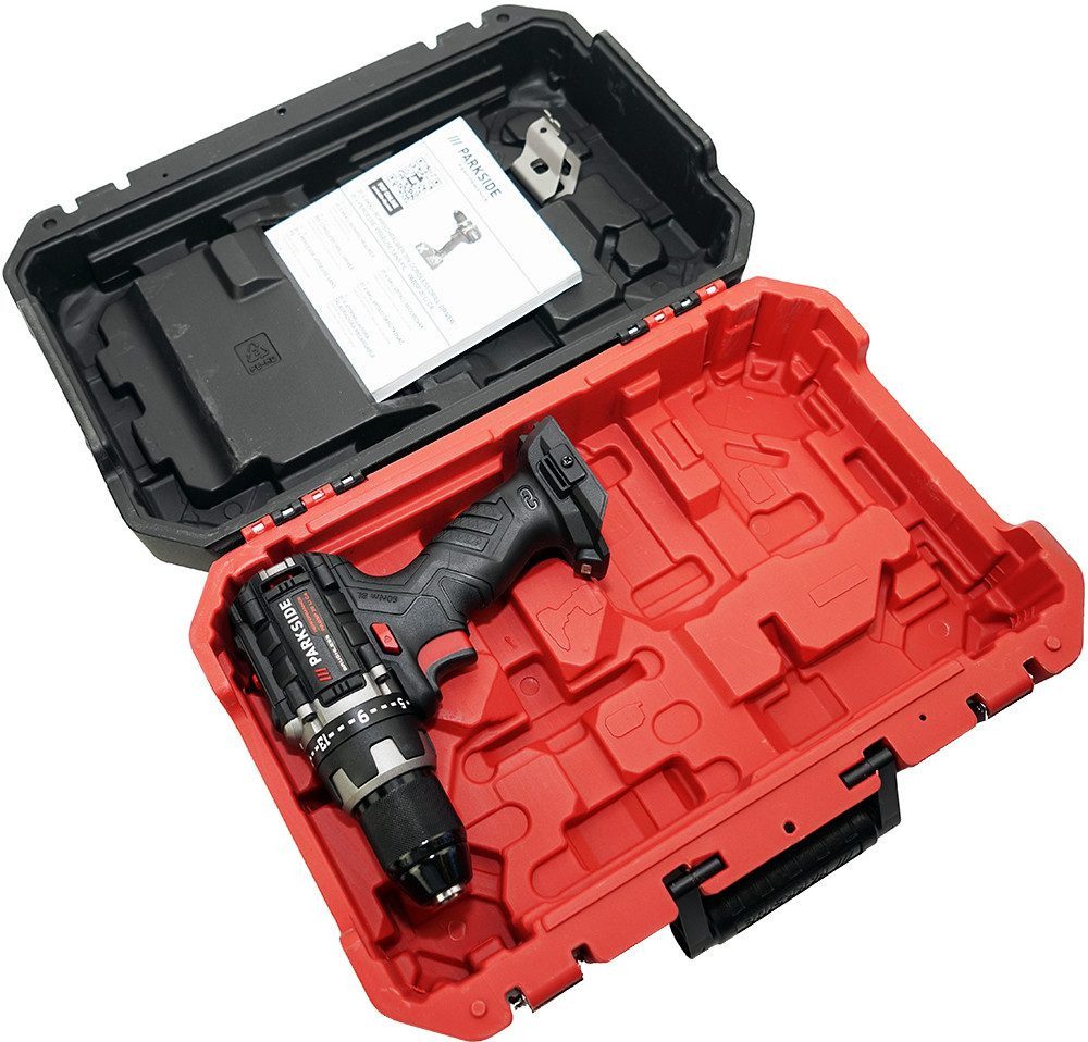 PARKSIDE PERFORMANCE® Akku-Bohrschrauber 20V Akkuschrauber PABSP 20 (inkl. 2Ah Akku), 20 V, max. 2000 U/min, Integriertes LED-Arbeitslicht