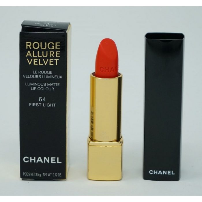 CHANEL Lippenstift Chanel Rouge Allure Velvet Lip Stick /Lippenstift 64 First Light 3 5 g