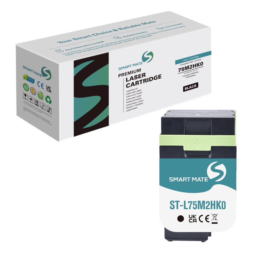SmartMate Tonerpatrone SmartMate wiederaufbereitete toner Lexmark 75M2HC0, (1-St)