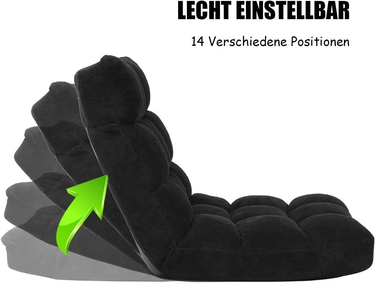 COSTWAY Sessel Bodenstuhl, Fensterstuhl, Bodenkissen, verstellbar günstig online kaufen