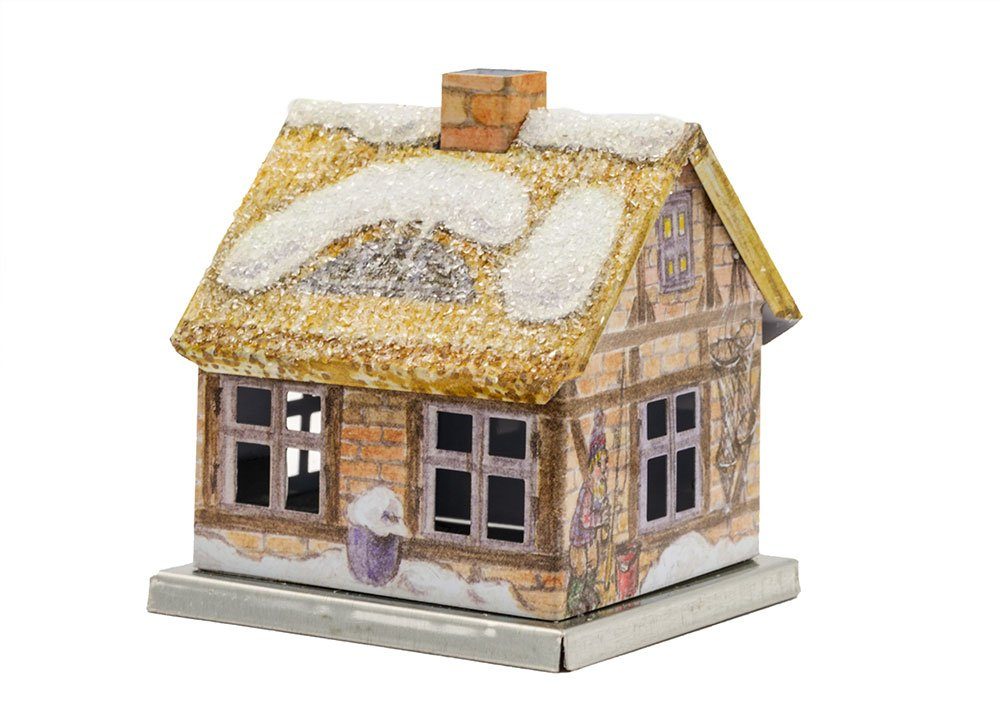 KNOX Räucherhaus 202022, Backsteinhaus, aus Metall, für Räucherkerzen der Größe M