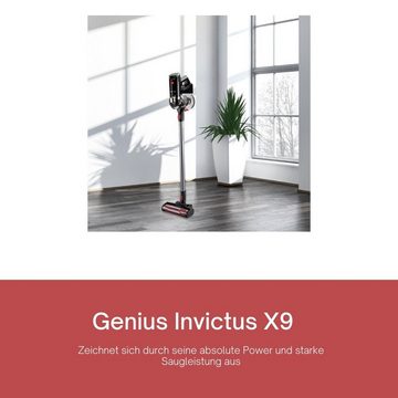 Genius Akku-Bodenstaubsauger Invictus X9, Akku Staubsauger + X Water, 21 Teile