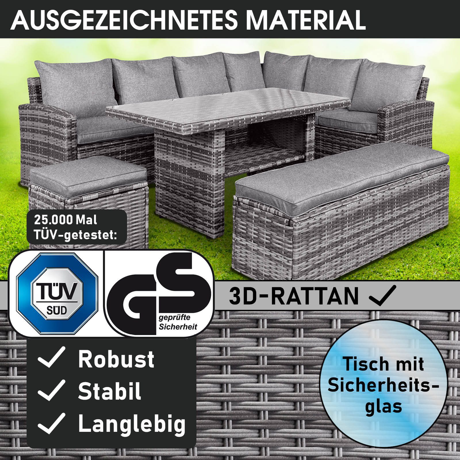 BRAST Garten-Essgruppe ECO bis zu 9 günstig online kaufen