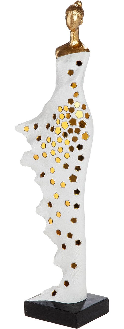 GILDE Skulptur Skulptur Frau Miraelle weiß H. 52 cm (1 St), Anmutig modern dekorativ Wohnaccessoire Skulpturenfigur