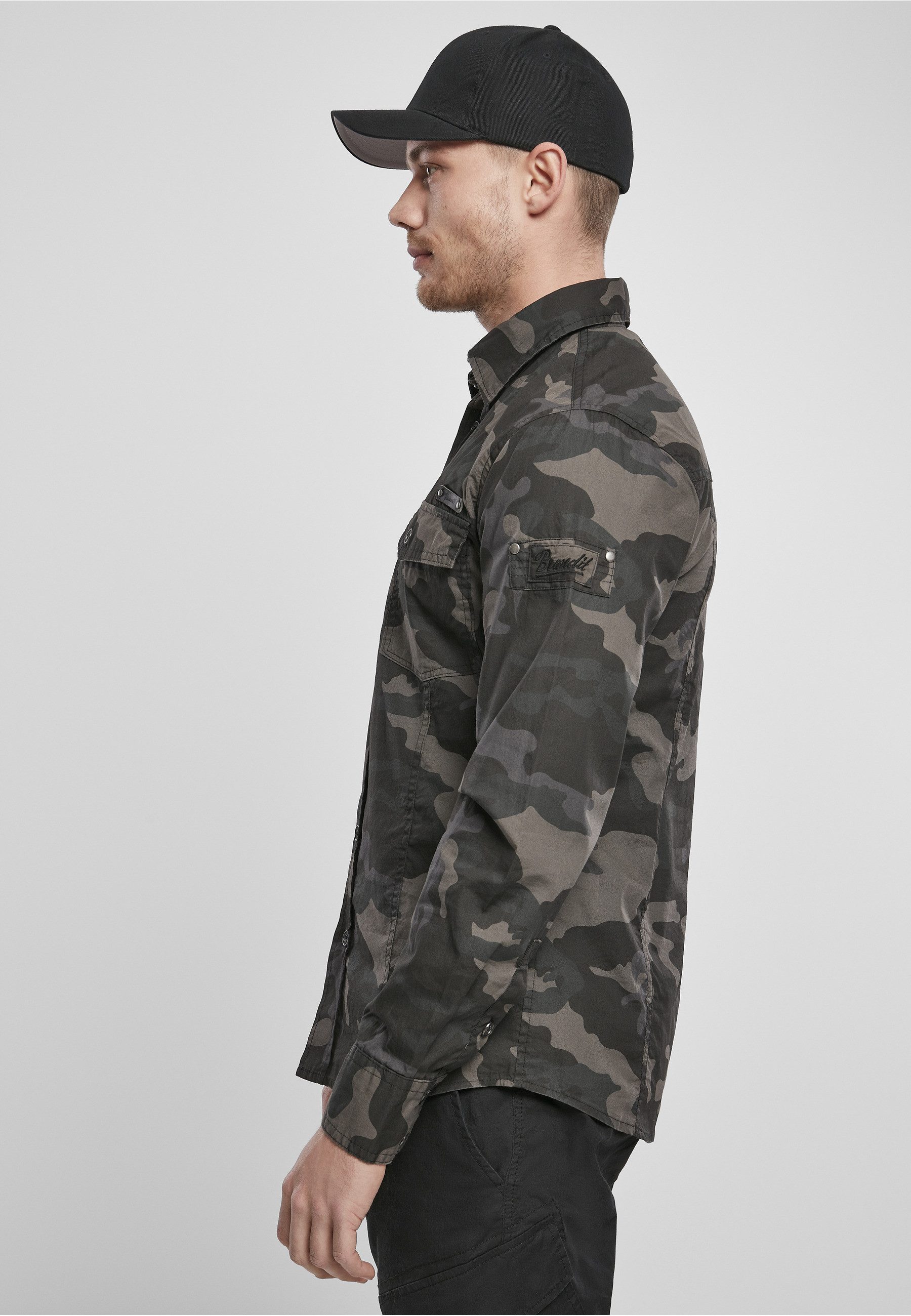 Brandit Langarmshirt Brandit Herren Slim Worker Shirt (1-tlg)