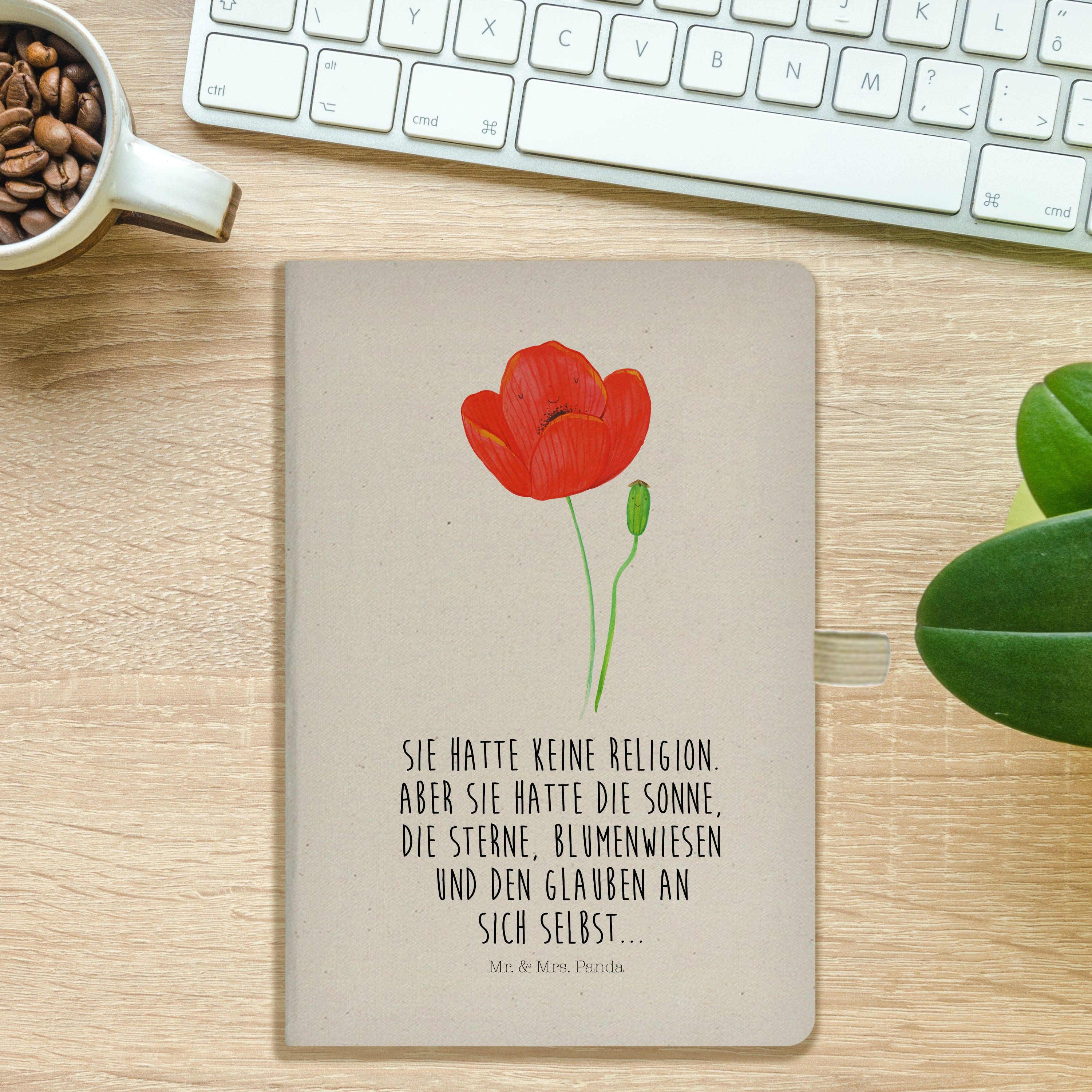 Thumbnail - Mr. & Mrs. Panda Notizbuch Blume Mohnblume - Transparent - Geschenk, A5 Planer, Religion, A5 Not Mr. & Mrs. Panda, Inspi...
