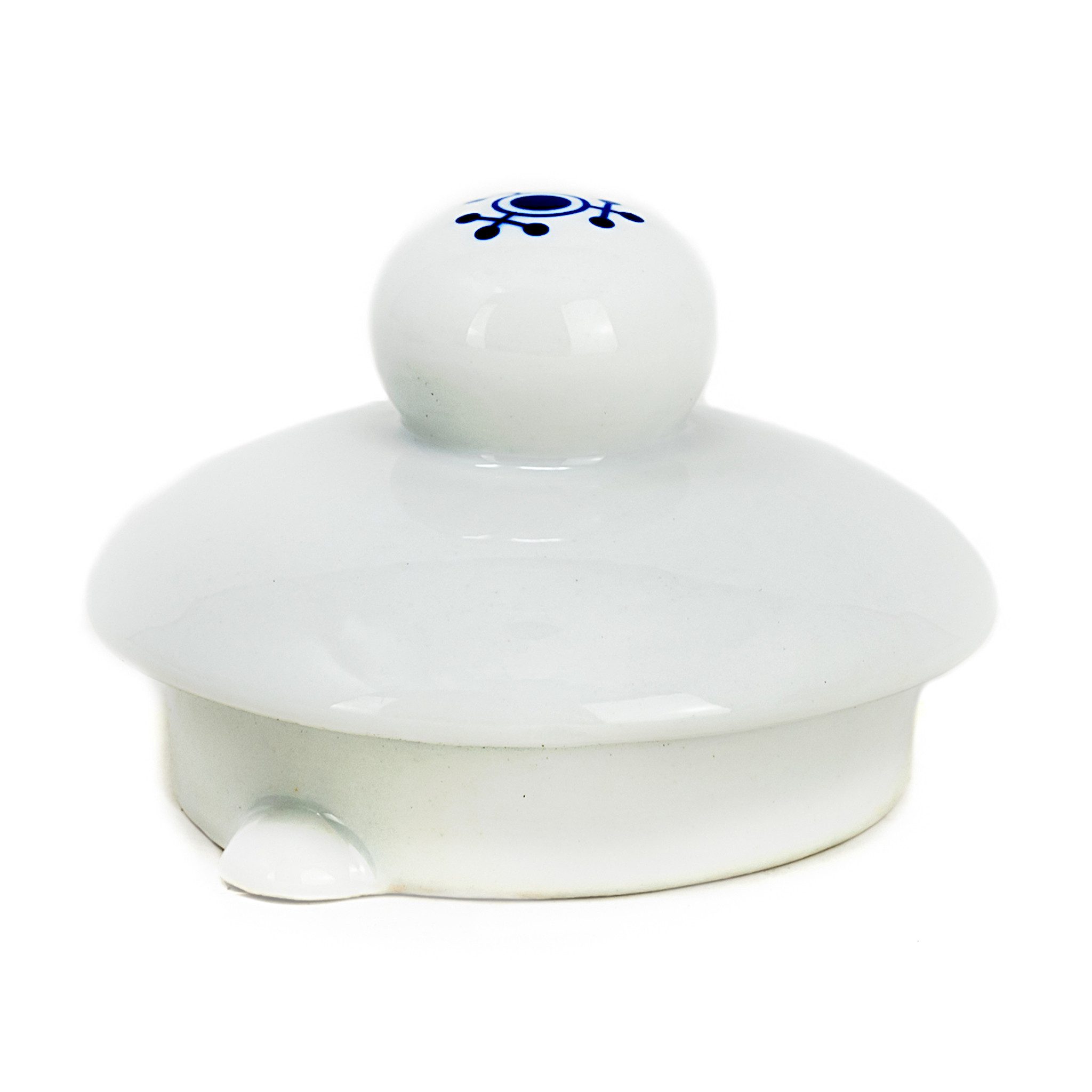 Teekanne Teepott und Stövchen Indisch Blau, ca. 0,75 l, ca. 16 cm aus Porzellan