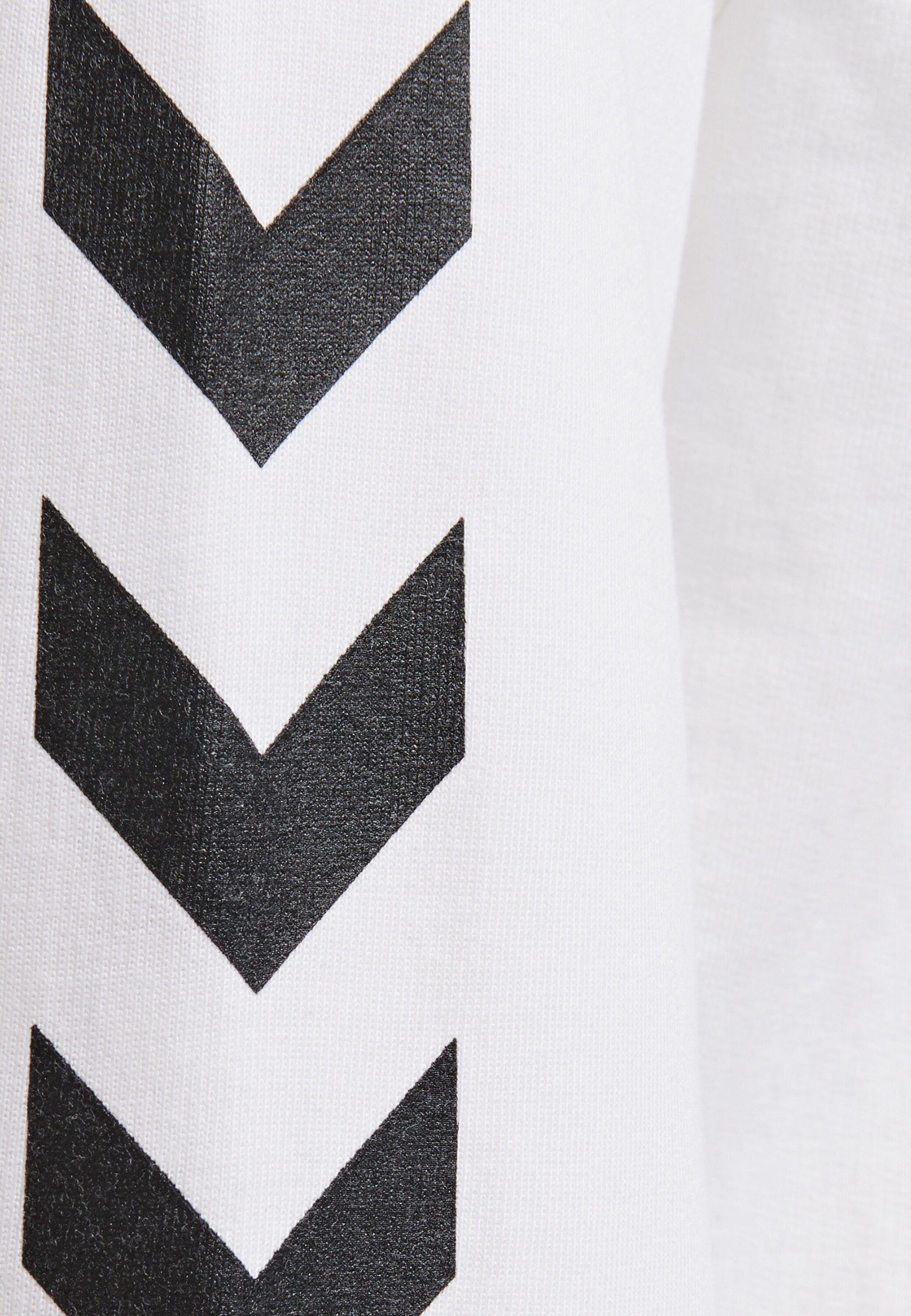 hummel Sweatshirt (1-tlg) Details Weiß Plain/ohne
