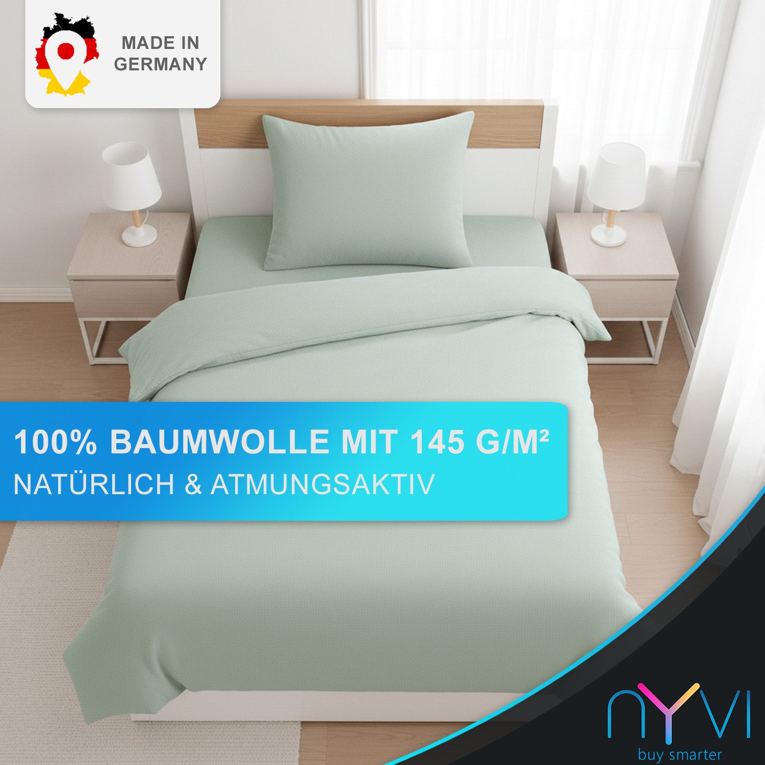 NYVI Bettwäsche Biber Winter Bettwäsche Deluxe mit Reißverschluss, Flauschi günstig online kaufen