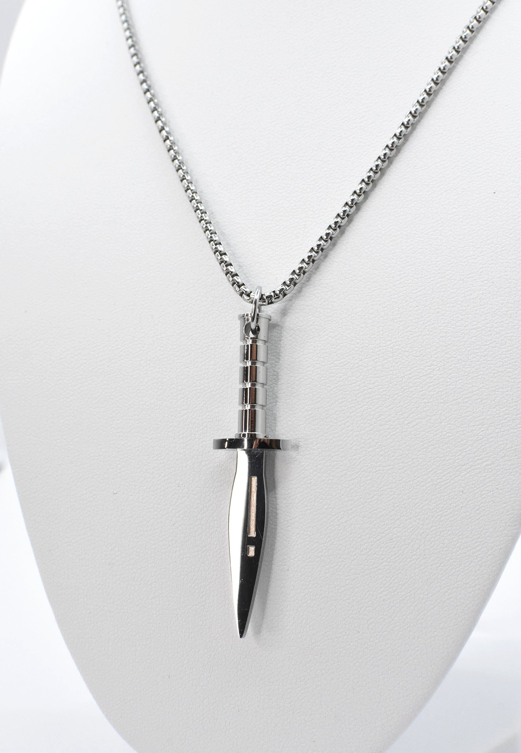 Novux Edelstahlkette Freedom Sword Stainless steel necklace (1-tlg), aus Baumwolle