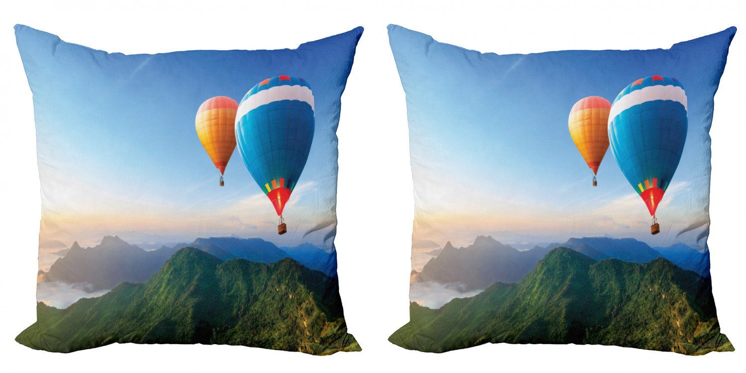 Kissenbezüge Modern Accent Doppelseitiger Ballone Digitaldruck, Ridges (2 Sommer Abakuhaus Stück), auf Scenic