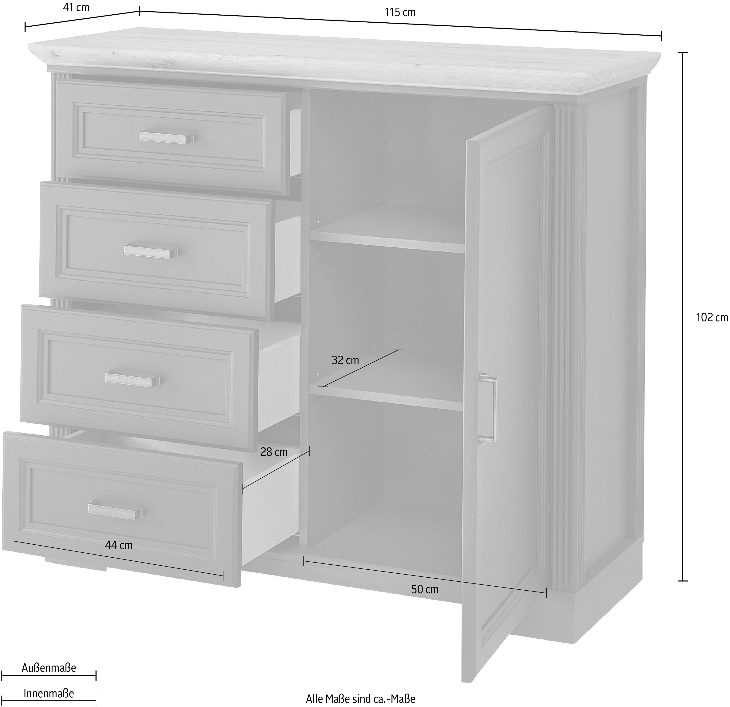Innostyle Kommode Jasmin, Breite 115 cm