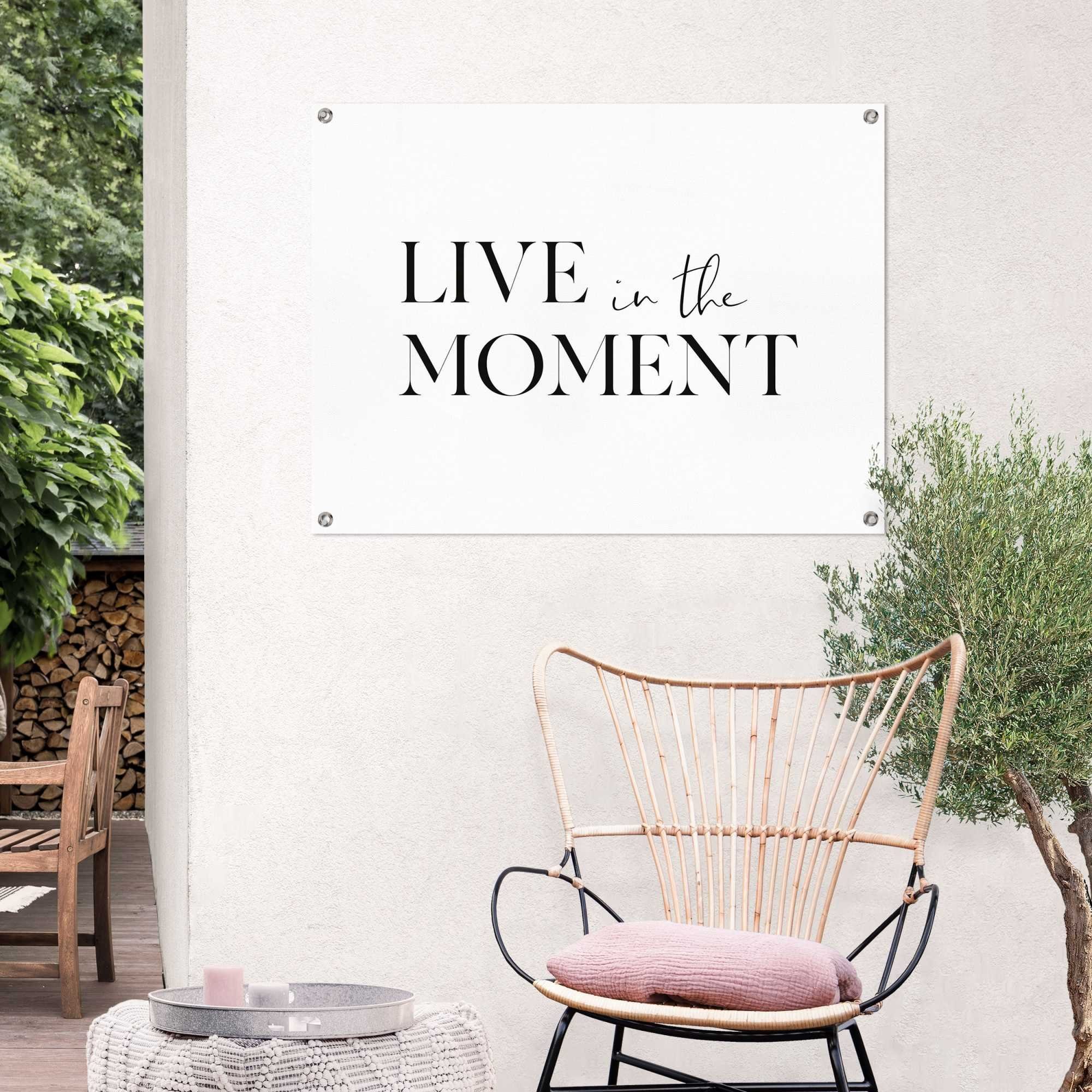Reinders! Poster Live in the Moment, Outdoor für Garten oder Balkon