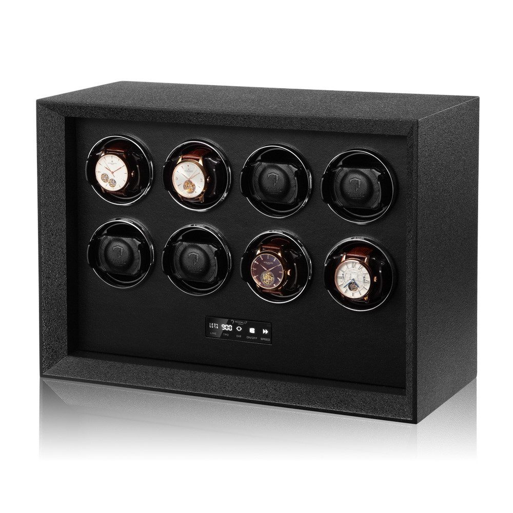 MODALO Uhrenbeweger SAFE SYSTEMS 8 Uhren, (Uhrenboxen, Uhrenkasten Uhrenbeweger 8 Uhren)