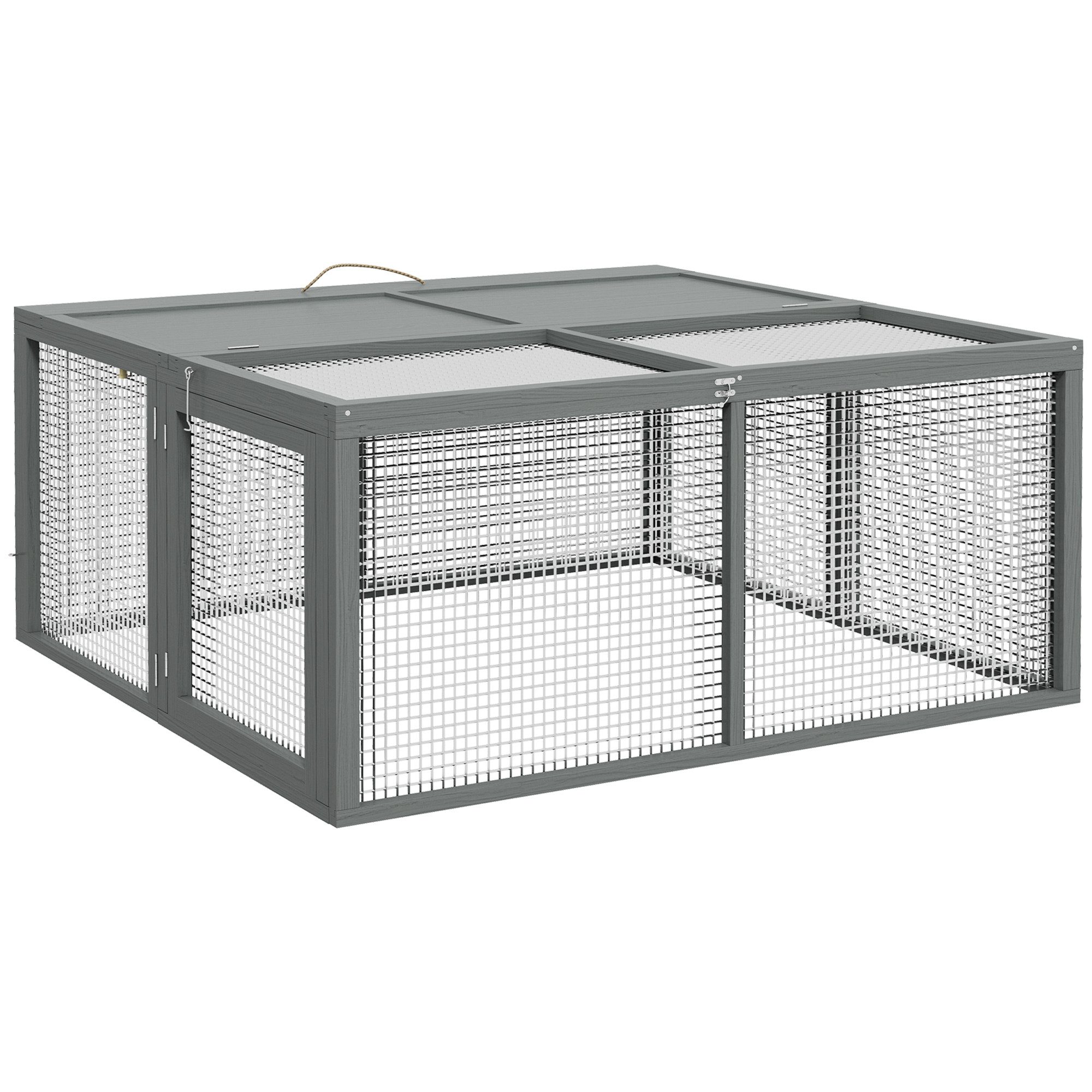 PawHut Kleintierstall Klappbar Kaninchenstall für Zwergkaninchen günstig online kaufen