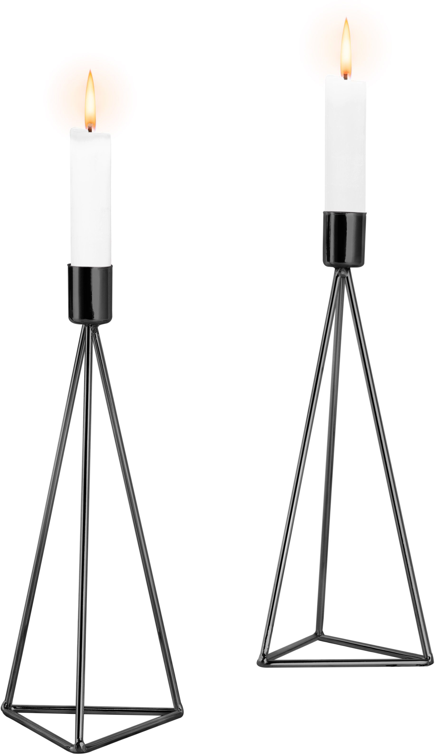 ECHTWERK Tischkerzenhalter Modern Big, Weihnachtsdeko (Set, 2 St), moderner Kerzenhalter aus Eisen, Kerzenständer, Höhe ca. 24,2 cm
