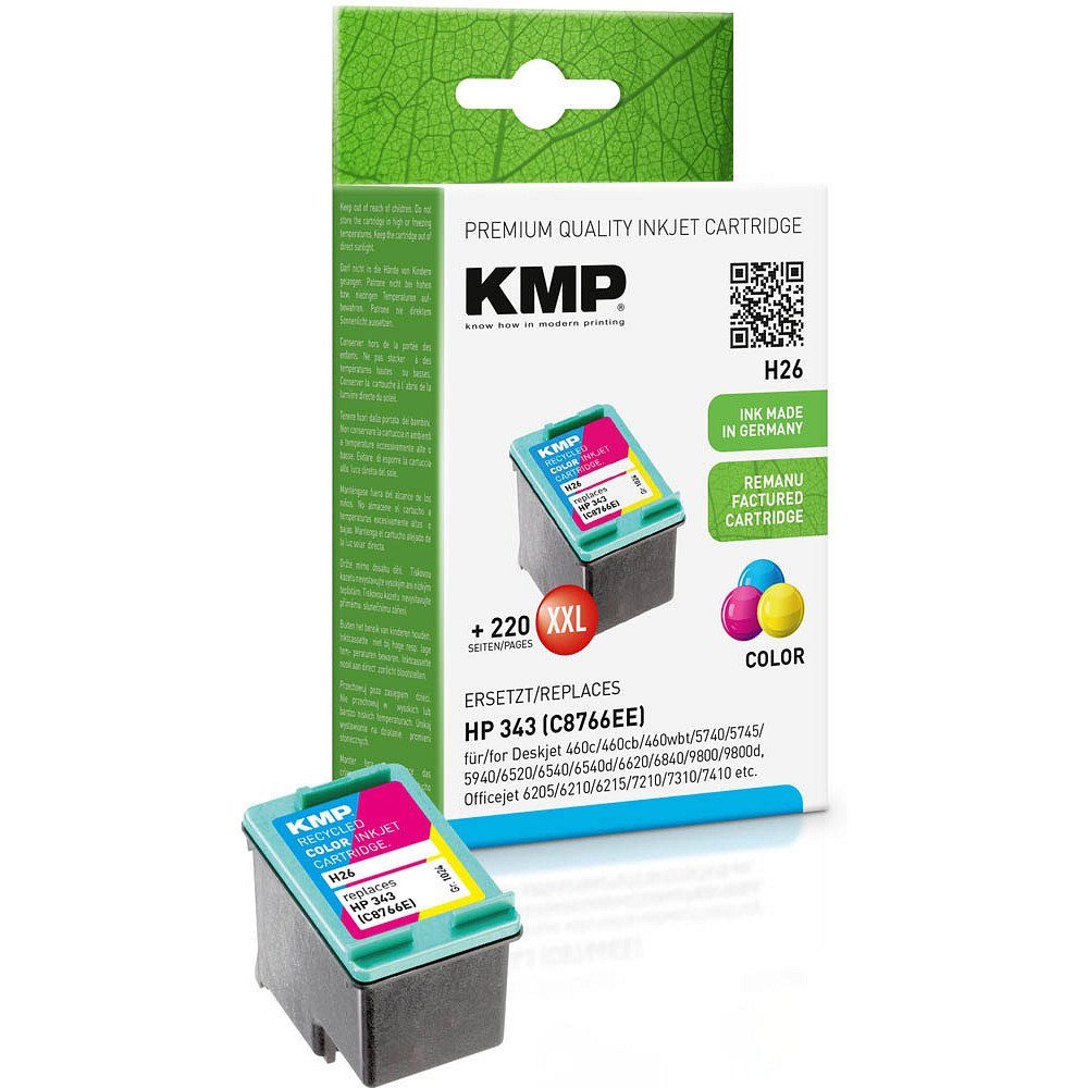 1 Tinte H26 ERSETZT HP 343 - color Tintenpatrone