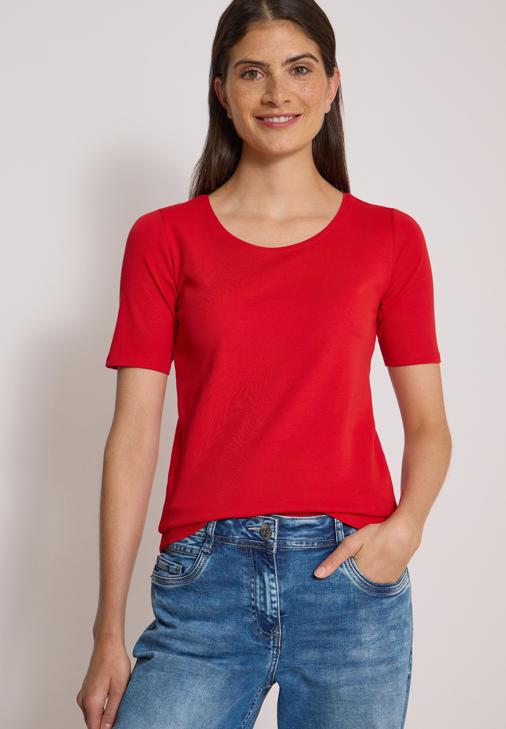 CECIL T-Shirt in Unifarbe