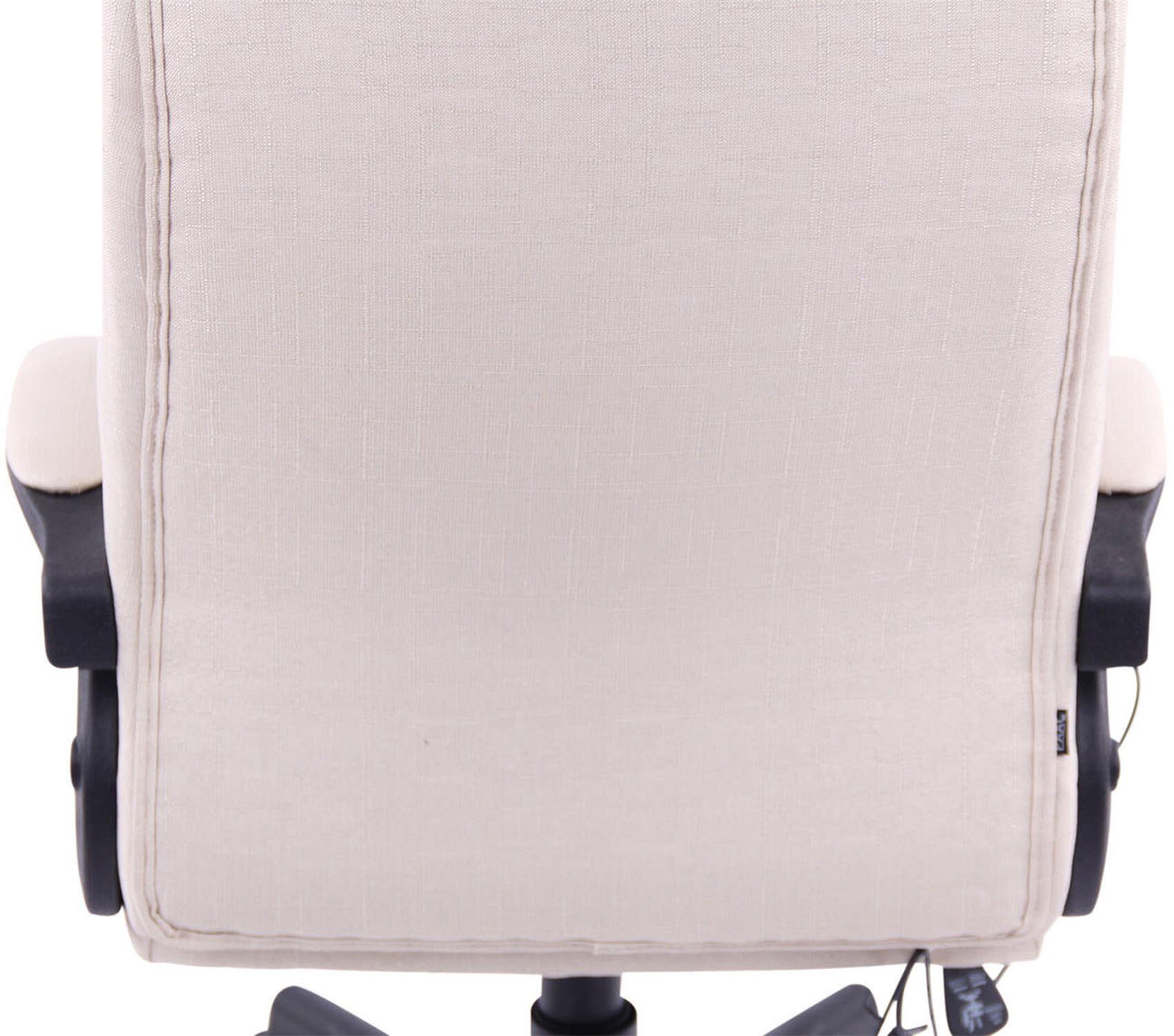 Rückenlehne Sitz: Stoff - Bürostuhl Kunststoff TPFLiving 360° creme XXL), schwarz Chefsessel, - Gestell: bequeme drehbar - Stoff - Drehstuhl, Bürostuhl (Schreibtischstuhl, Sportino höhenverstellbar