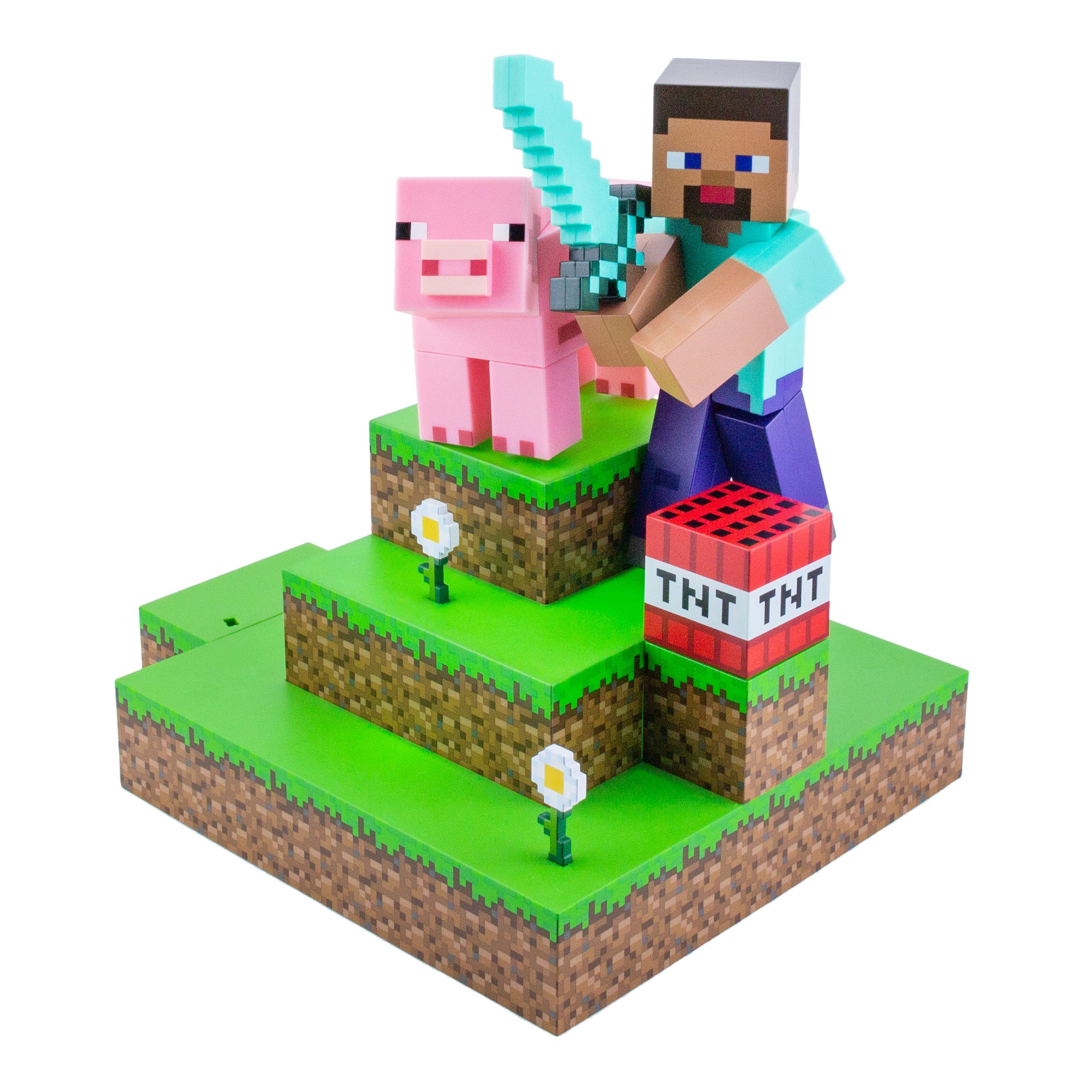 Paladone LED Dekolicht Minecraft Steve Diorama Leuchte | Leuchtfiguren