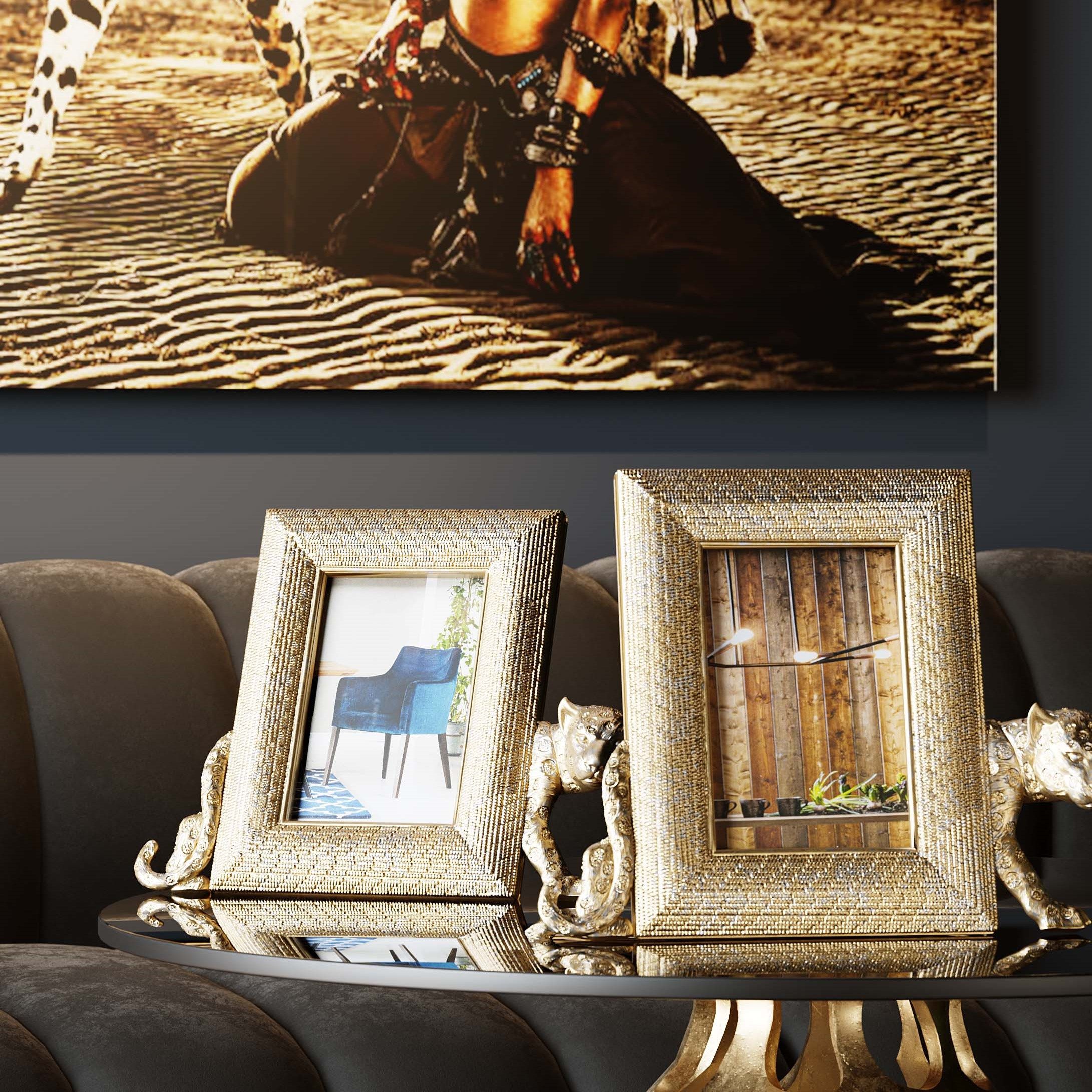 Kare Design Einzelrahmen Bilderrahmen Leopard günstig online kaufen