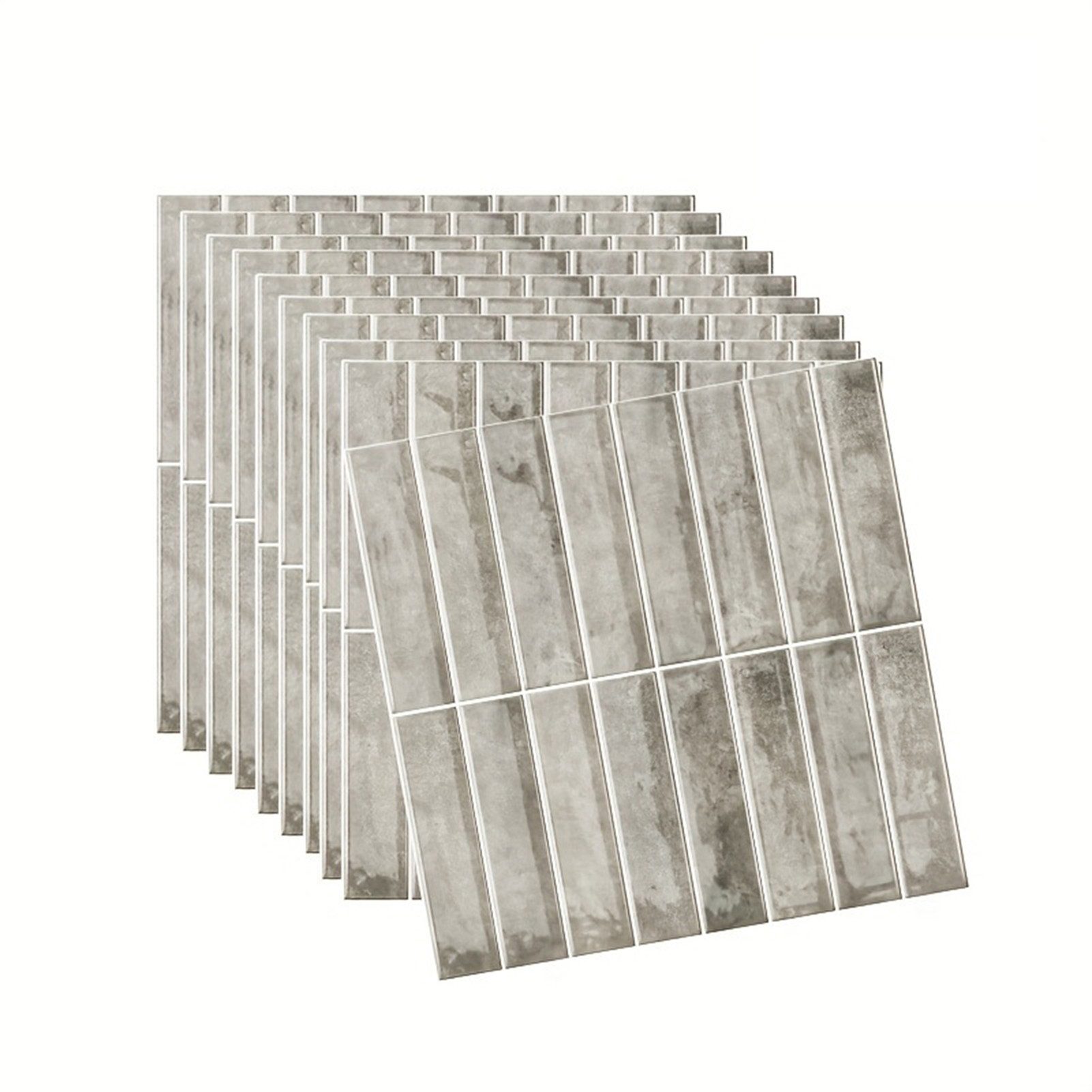 Jumpeak 3D Wandpaneel 3D Wandverkleidung Steinoptik PVC Wandaufkleber Tapete Selbstklebende, (12-tlg) Wandpaneele Selbstklebend,12Stück,für Wohnzimmer,Schlafzimmer