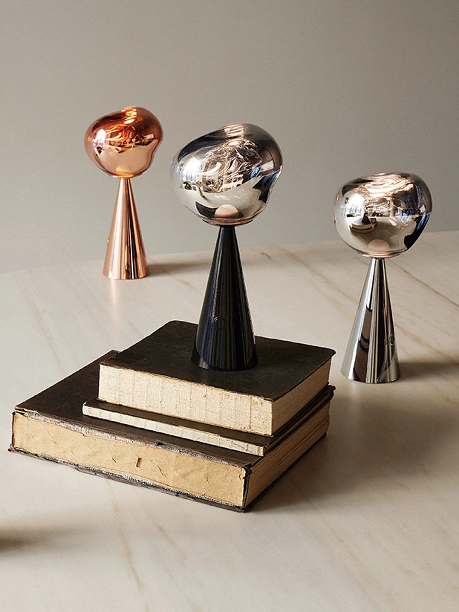 Tom Dixon LED Tischleuchte Tom Dixon Tischleuchte Melt Portable Black