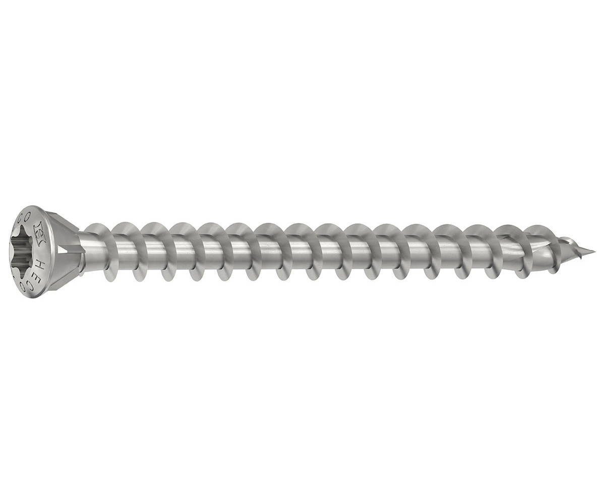 HECO Schrauben Terrassenschraube TOPIX-plus Dielenschraube, Linsensenkkopf, TX10, variables Vollgewinde, (200 St)