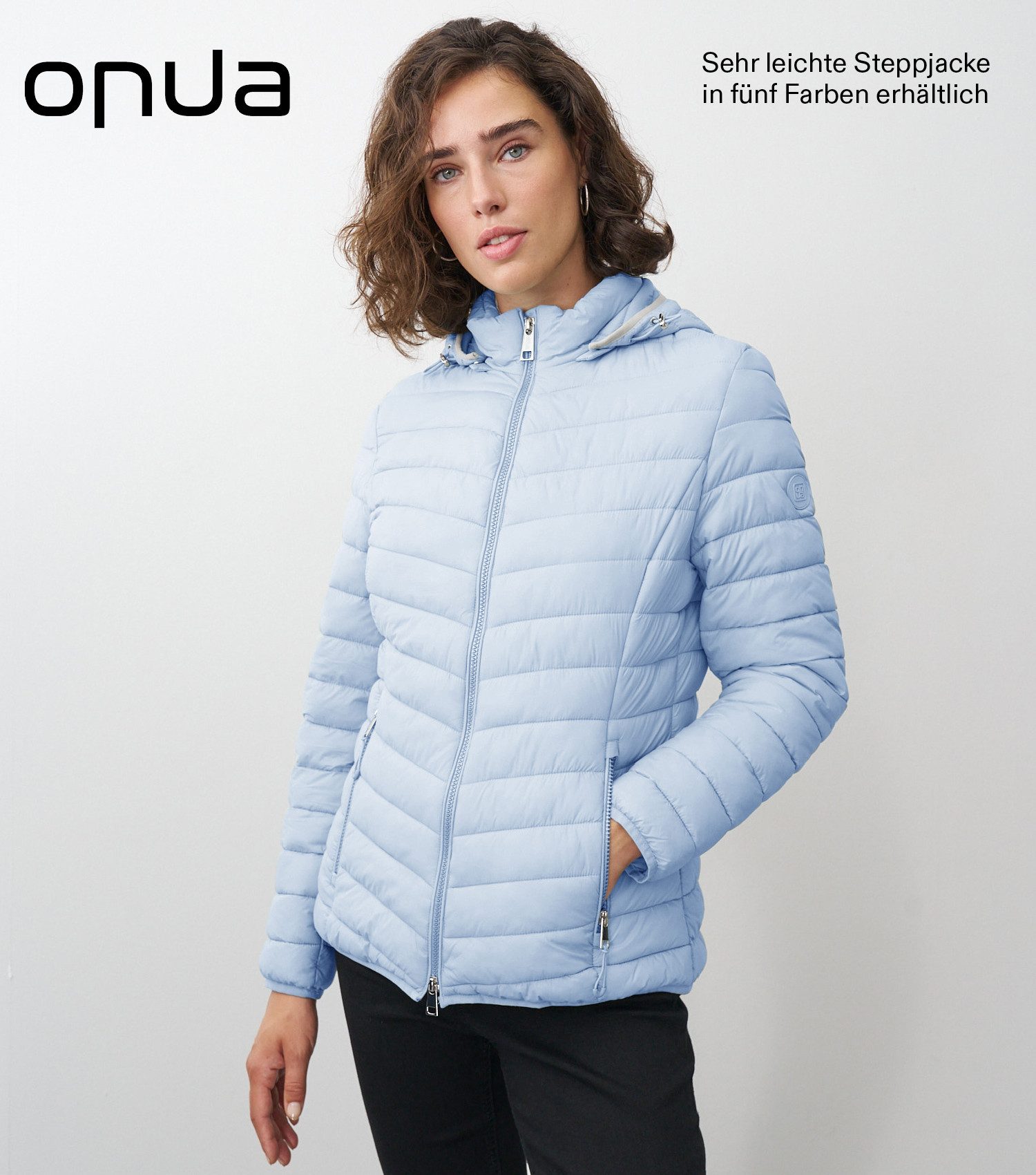 ONUA Steppjacke leichte Übergangsjacke o. Frühlingsjacke Damen mit abnehmbarer Kapuze