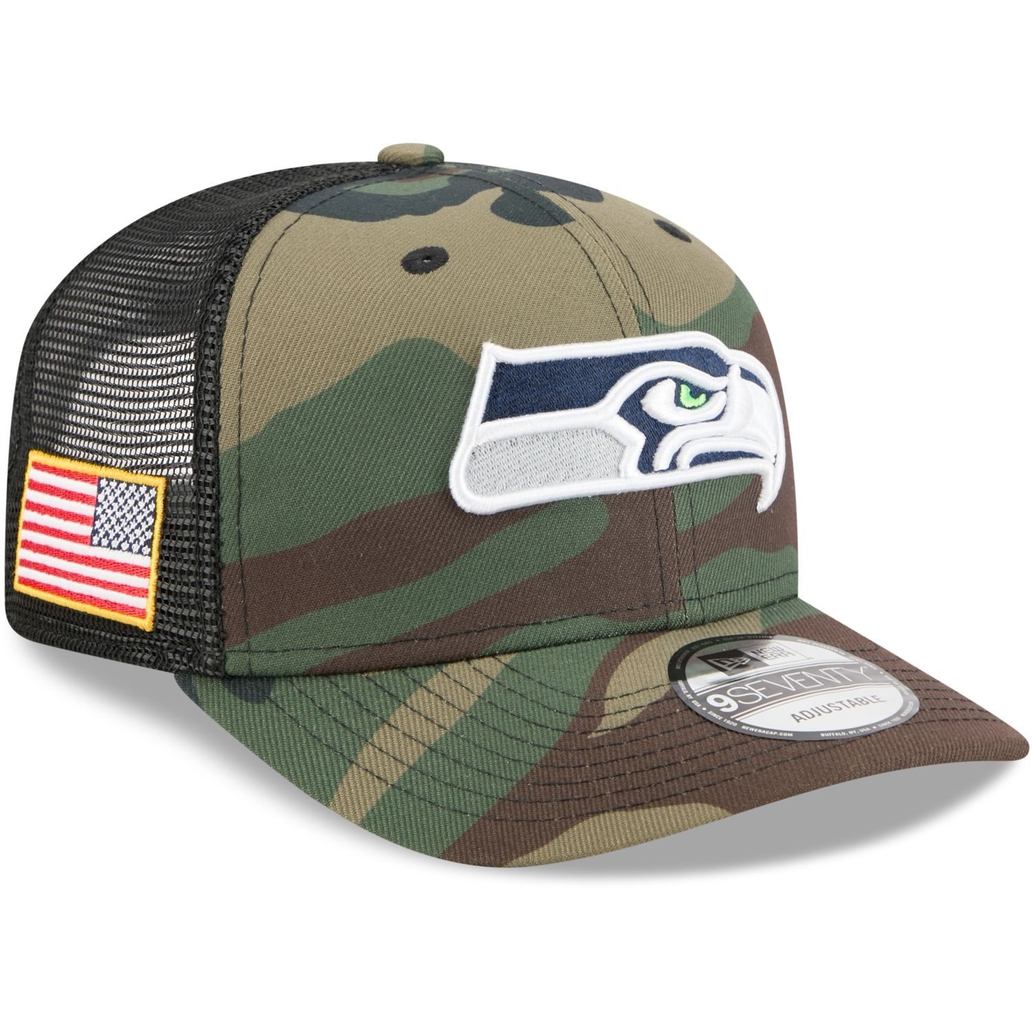 New Era Trucker Cap 9Seventry Trucker SALUTE Seattle Seahawks
