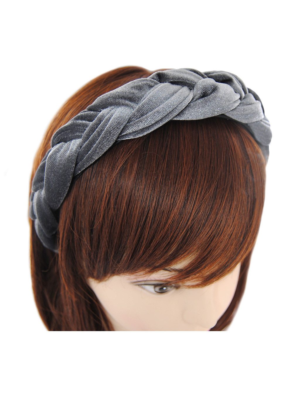 axy Haarreif Haarreif Samt Flechtoptik, Trachten geflochten Vintage Damen Haareifen Haarband