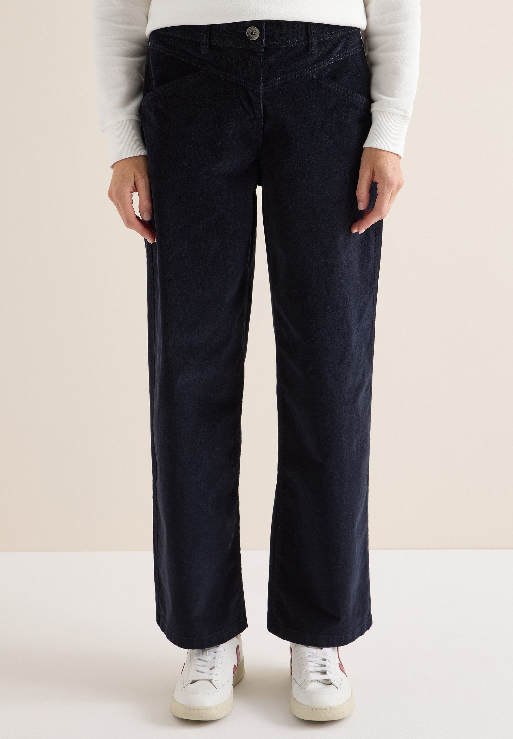 CECIL Cordhose High Waist